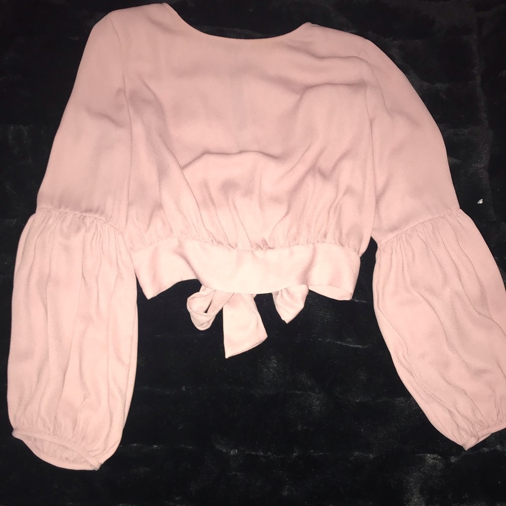 Balloon sleeves fashion top